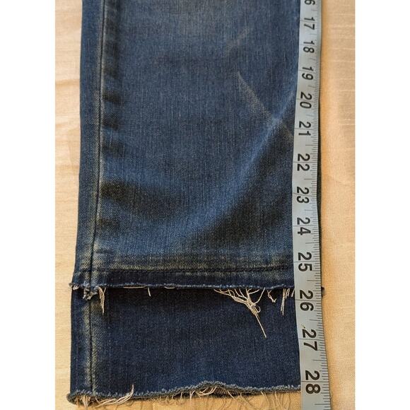 Blank NYC Black Released Raw Hem High Rise Crybaby Skinny Jeans Size 30 - Picture 5 of 8